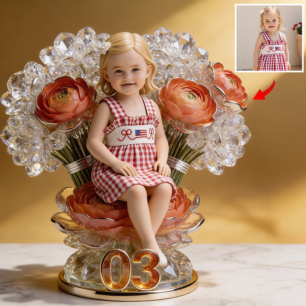 Custom Photo 50th Birthday Senior Woman Sunflower Acrylic Plaque Gift for Mom Wife Grandma