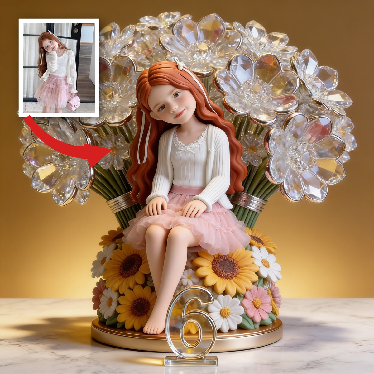 Plaque Acrylique Personnalisée Anniversaire Fille Latina Cadeau