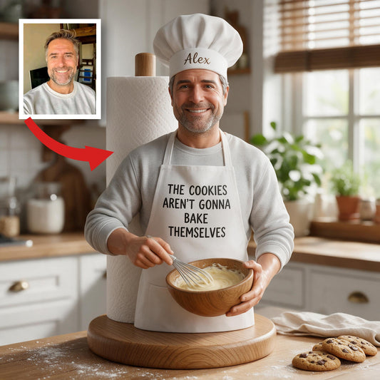 Custom Photo Baking Latina Dad Grandpa Paper Towel Stand Funny Kitchen Decor Gift