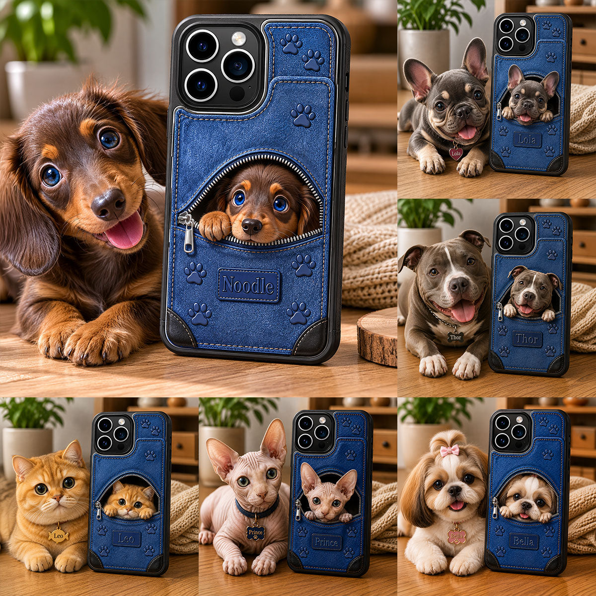 Personalized Tan and White Pembroke Welsh Corgi Wallet Phone Case Pet Lover Gift