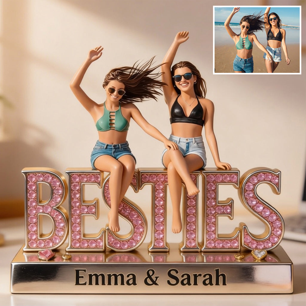 Personalized Latina Best Friends Custom Shaped Acrylic Plaque Bestie Gift