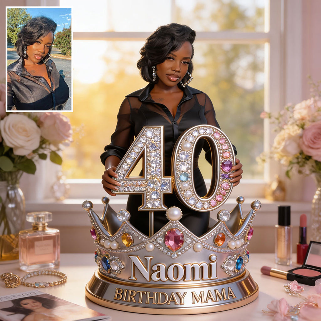 Personalized Birthday Older Latina Woman 70th Custom Shaped Acrylic Plaque