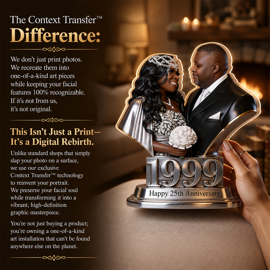 Custom Photo 30th Anniversary 1996 Middle-Aged Couple Acrylic Plaque Keepsake Gift