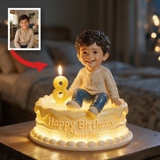 Lampe de Nuit LED Acrylique Personnalisée Anniversaire Garçon Latino