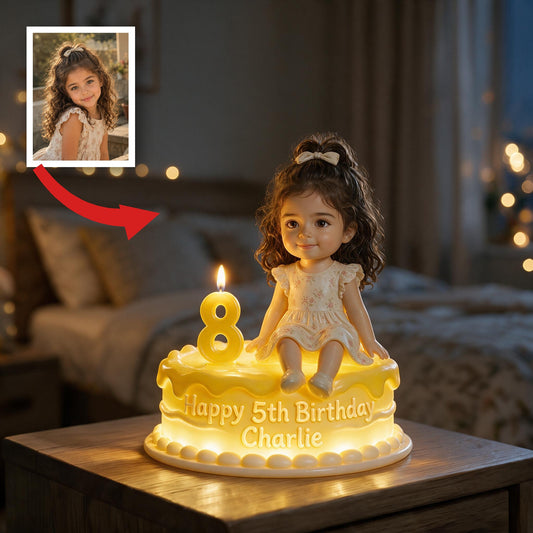 Lampe de Nuit LED Acrylique Personnalisée pour Anniversaire Petite Fille Latina