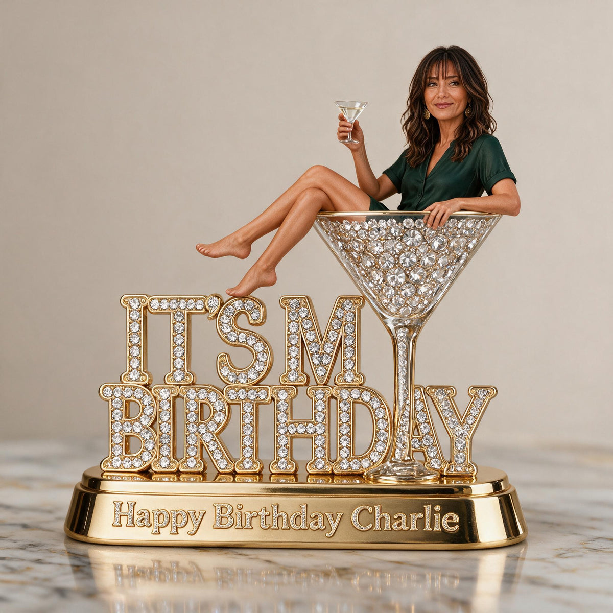 Personalized 50th Birthday Middle-Aged Latina Woman Acrylic Plaque Birthday Gift