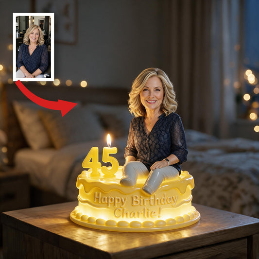 Lampe de nuit LED acrylique personnalisée pour le 50e anniversaire
