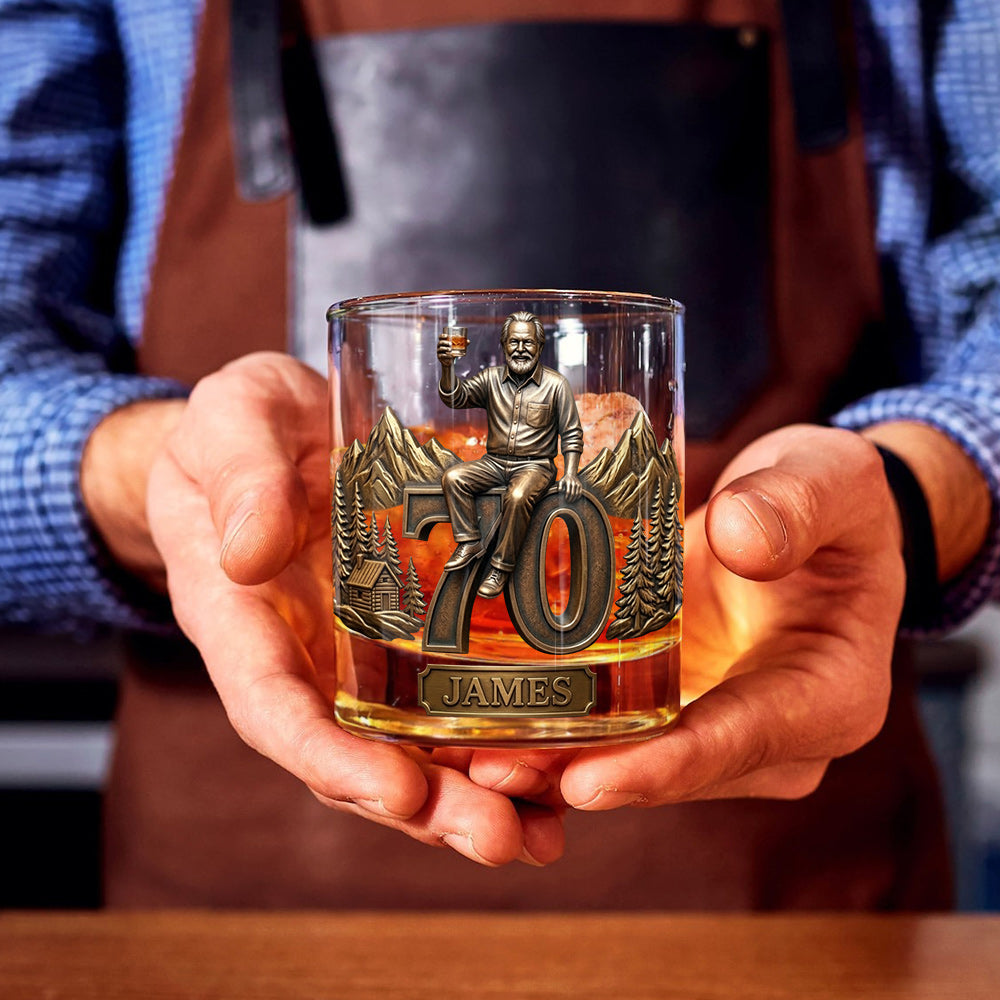 Personalized 25th Birthday Latina Woman Whiskey Glass Gift For Her