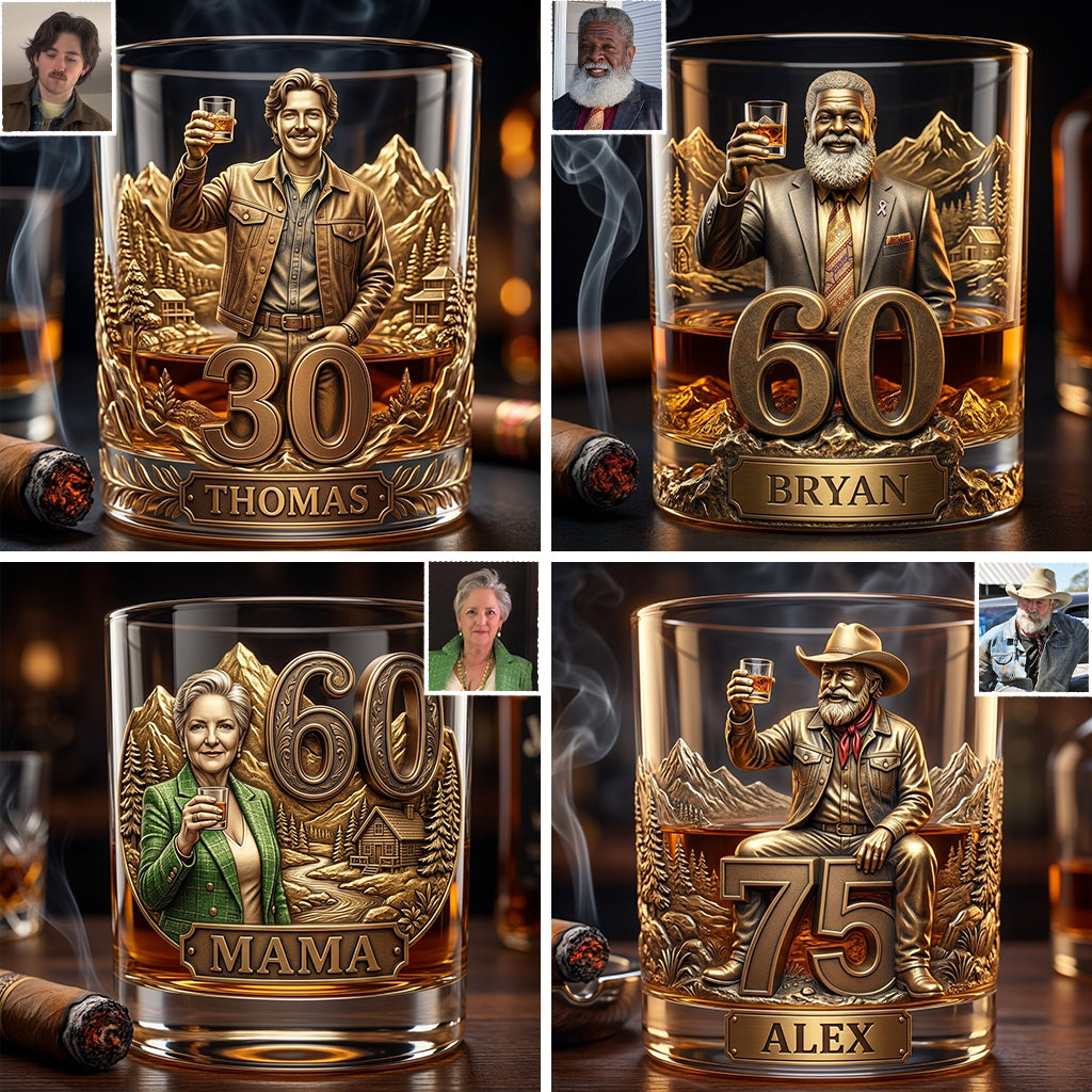 Personalized 25th Birthday Woman Whiskey Glass Gift for Her