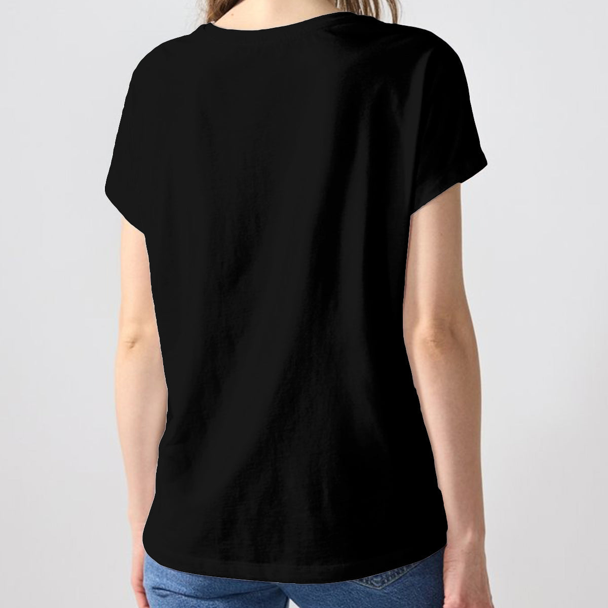 Personalized 45th Birthday Middle-Aged Black Woman V-Neck T-Shirt Birthday Gift