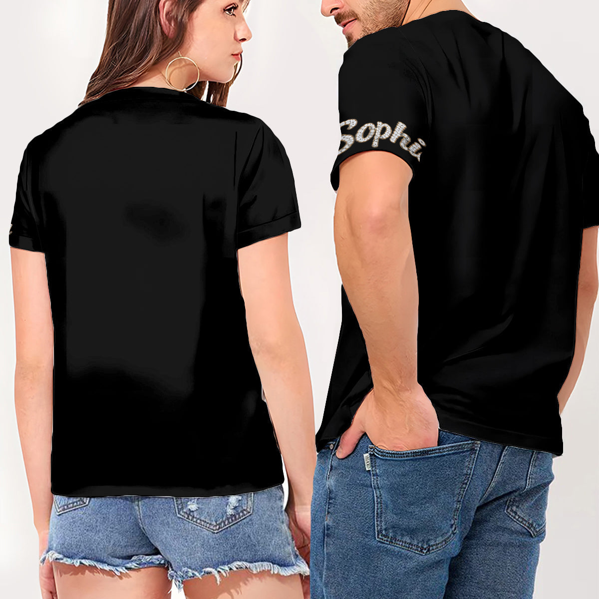 Personalized 8th Birthday Black Little Girl V-Neck T-Shirt Daughter Granddaughter Niece Gift