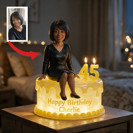 Lampe de Nuit LED Acrylique Personnalisée pour le 50e Anniversaire