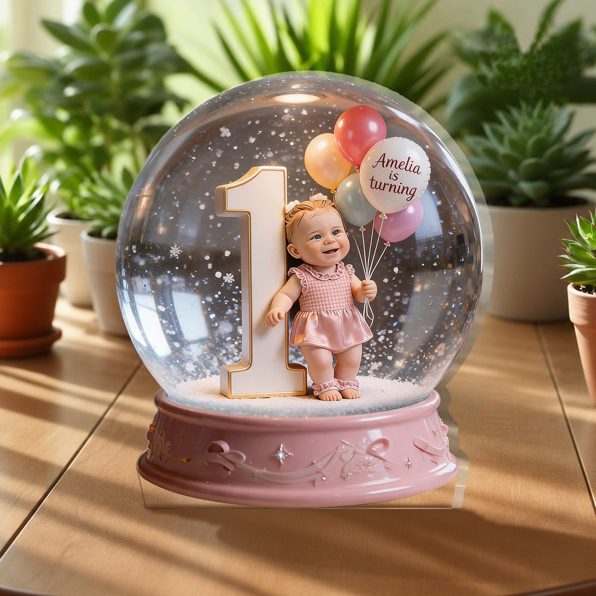 Plaque en acrylique personnalisée pour le 45e anniversaire d'une femme latina d'âge moyen