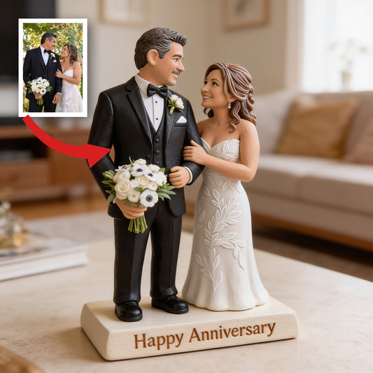 Plaque Acrylique Personnalisée 20ème Anniversaire de Mariage Couple Latino