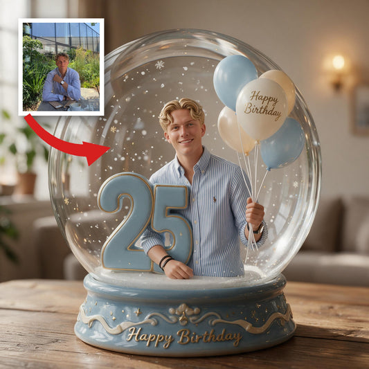 Plaque en Acrylique Personnalisée pour 25ème Anniversaire Homme