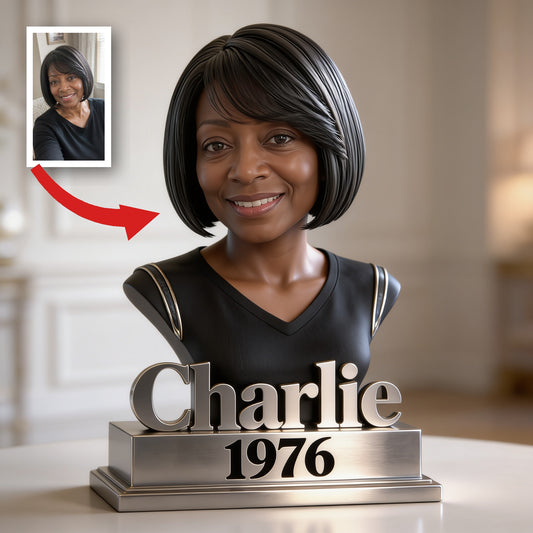 Plaque Acrylique Personnalisée pour le 50e Anniversaire Femme Noire
