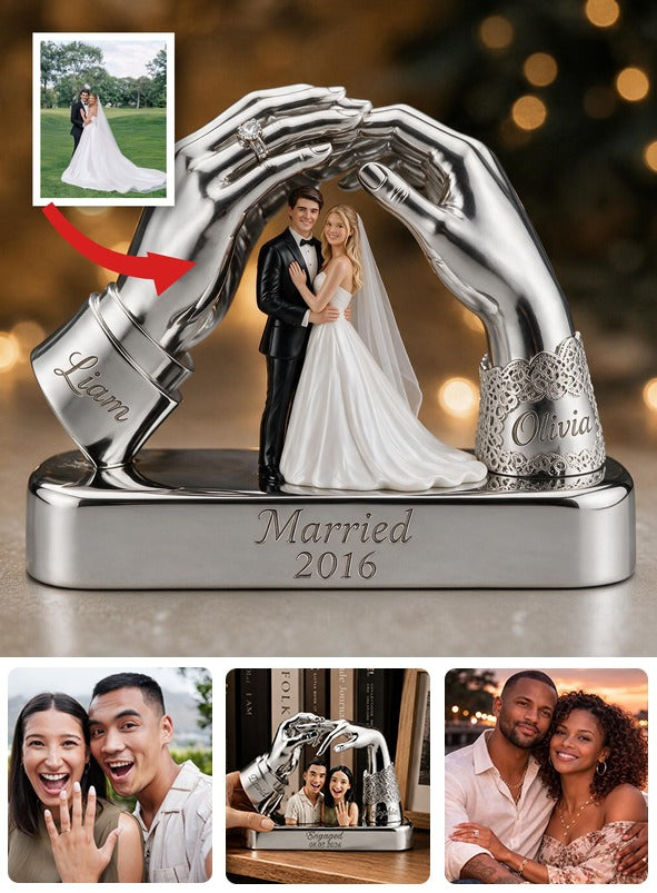 Custom Photo 10th Wedding Anniversary Wedding Couple Acrylic Plaque | 2016 Husband Wife Gift