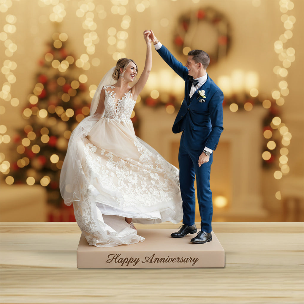 Custom Photo 20th Wedding Anniversary Middle-Aged Black Couple 2006 Acrylic Plaque Gift