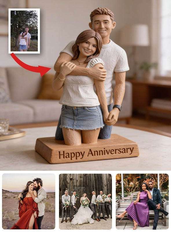 Custom Photo 5th Anniversary 2021 Couple Custom Shaped Acrylic Plaque Gift