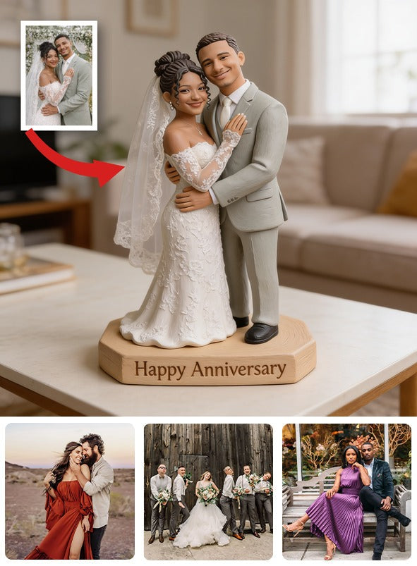 Custom Photo 10th Wedding Anniversary 2016 Latino Couple Custom Shaped Acrylic Plaque
