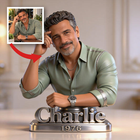 Plaque acrylique personnalisée pour le 50e anniversaire d'un homme latino