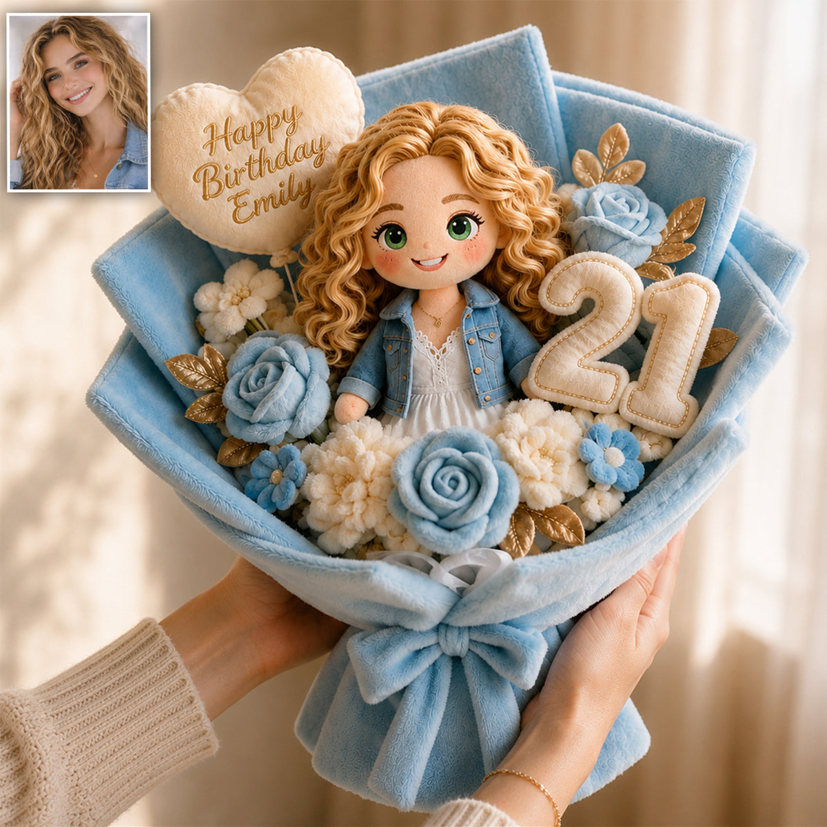 Personalized 8th Birthday Latino Little Boy Faux Fur Bouquet Pillow Gift