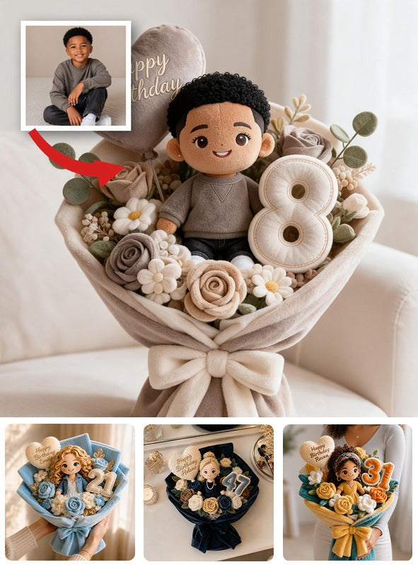 Personalized 8th Birthday Black Little Boy Faux Fur Pillow, Gift for Son Grandson