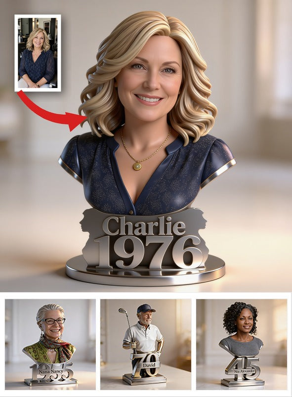 Personalized 50th Birthday Middle-Aged Woman Custom Shaped Acrylic Plaque Gift For Her