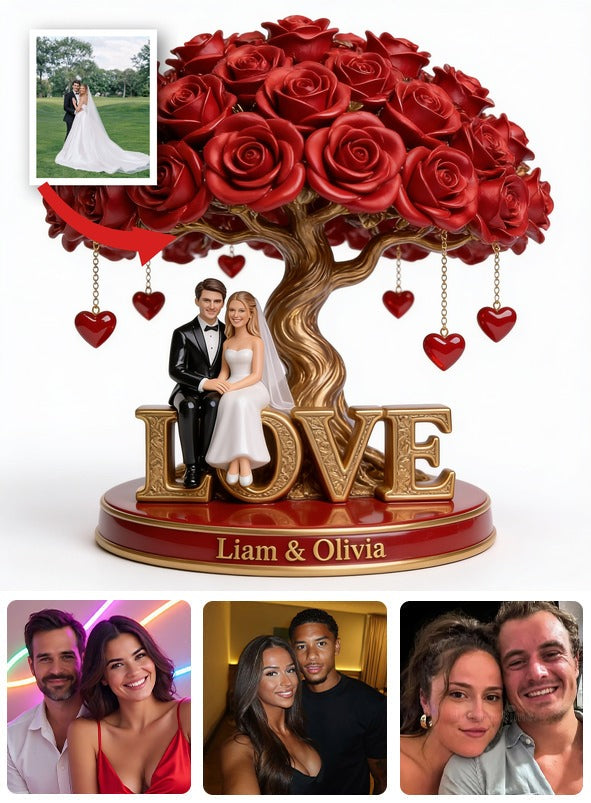 Custom Photo Wedding Couple Shaped Acrylic Plaque Romantic Wedding Gift