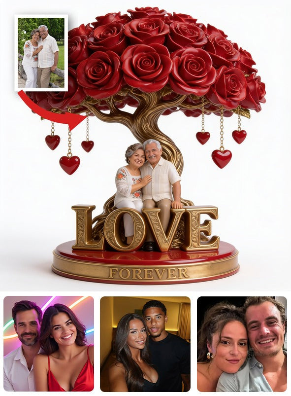 Personalized Older Latino Couple Custom Shaped Acrylic Plaque Love Keepsake Gift