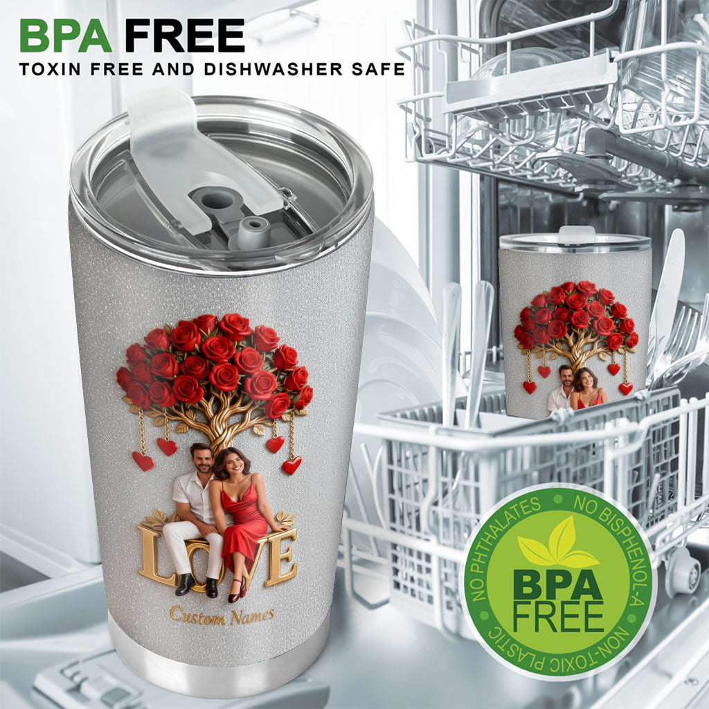 Personalized Gay Couple 20oz Tumbler Romantic LGBT Couple Gift