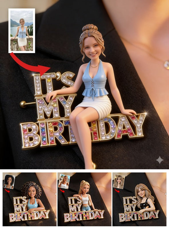 Épinglette Photo Personnalisée 21e Anniversaire Femme Cadeau pour Épouse Copine Fille