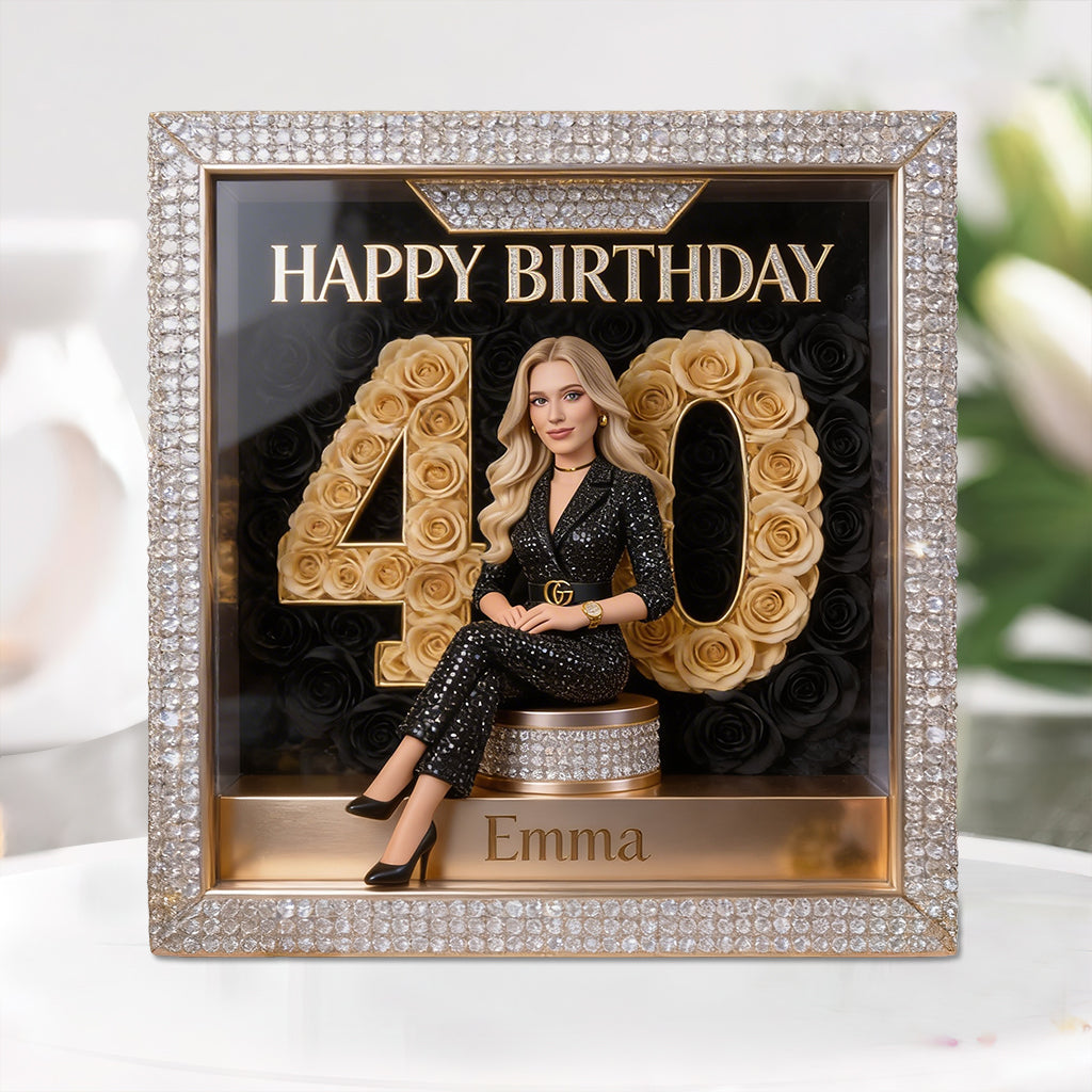 Personalized Birthday Latina Little Girl Custom Shaped Acrylic Plaque Daughter Granddaughter Gift