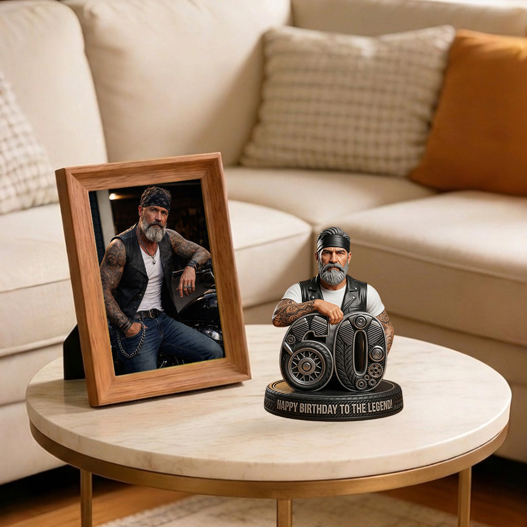 Personalized 45th Birthday Middle-Aged Latino Man 3D Figurine Gift for Dad Husband Grandpa