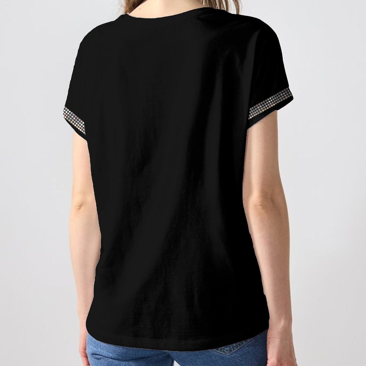 Personalized 45th Birthday Middle-Aged Woman V-Neck T-Shirt Birthday Queen Gift