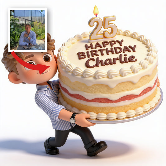 Figurine 3D Personnalisée pour Homme - Cadeau d'Anniversaire 25 Ans