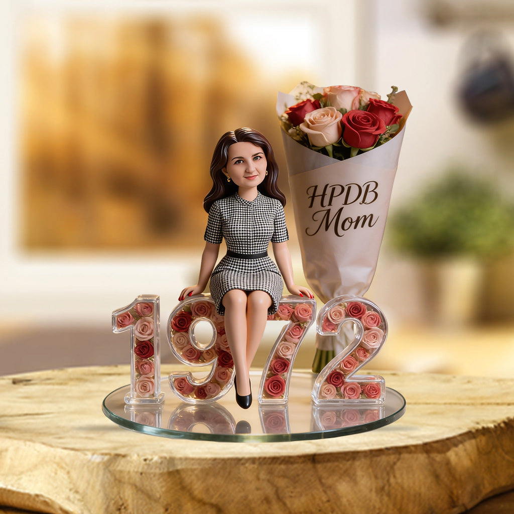 Personalized 21st Birthday Black Woman Custom Shaped Acrylic Plaque Gift For Her