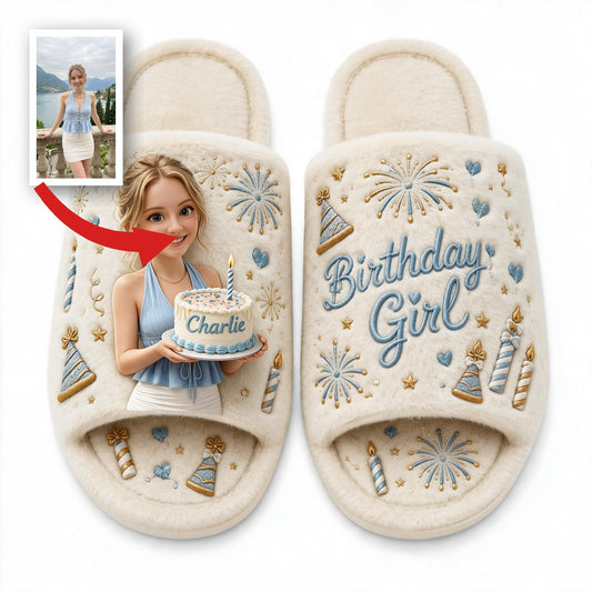 Personalisierte 21. Geburtstags-Slipper für Frauen als Geschenk