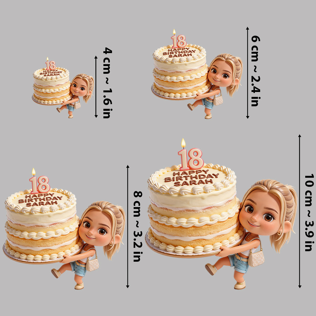 Personalized 45th Birthday Middle-Aged Latina Woman 3D Figurine Keepsake Gift