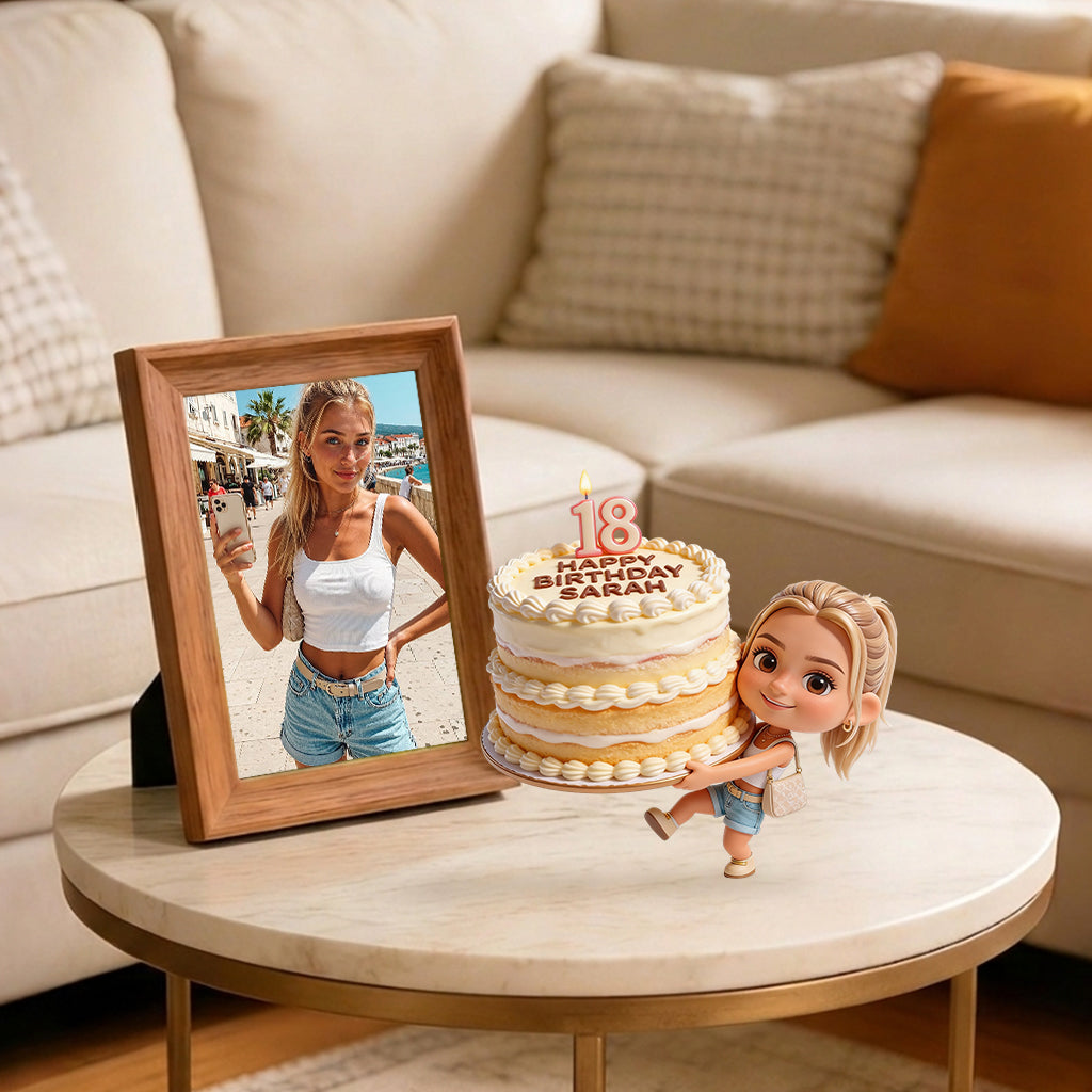 Personalized 25th Birthday Black Man Premium 3D Figurine