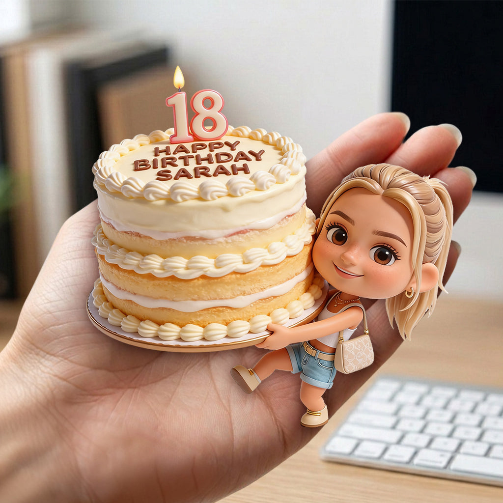 Personalized 45th Birthday Middle-Aged Latino Man 3D Figurine Keepsake