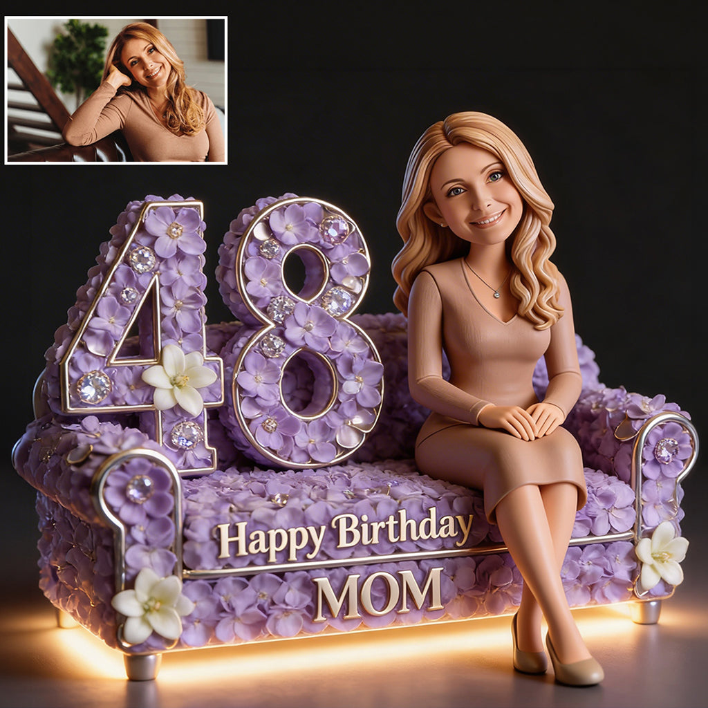 Personalized 70th Birthday Older Latina Woman Custom Shaped Acrylic Plaque Grandma Gift