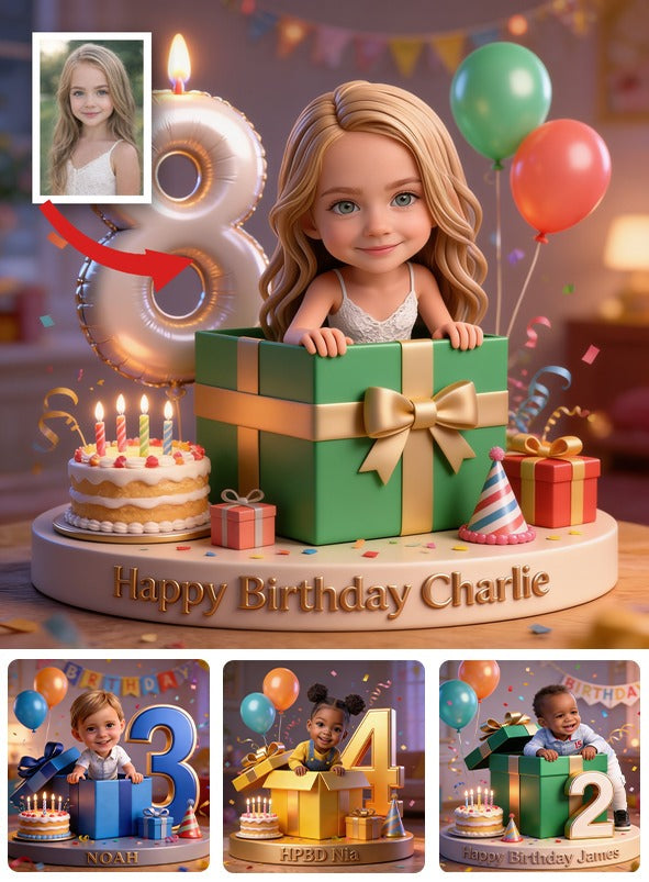 Personalized 8th Birthday Little Girl Custom Acrylic Plaque, Gift for Daughter Granddaughter Niece