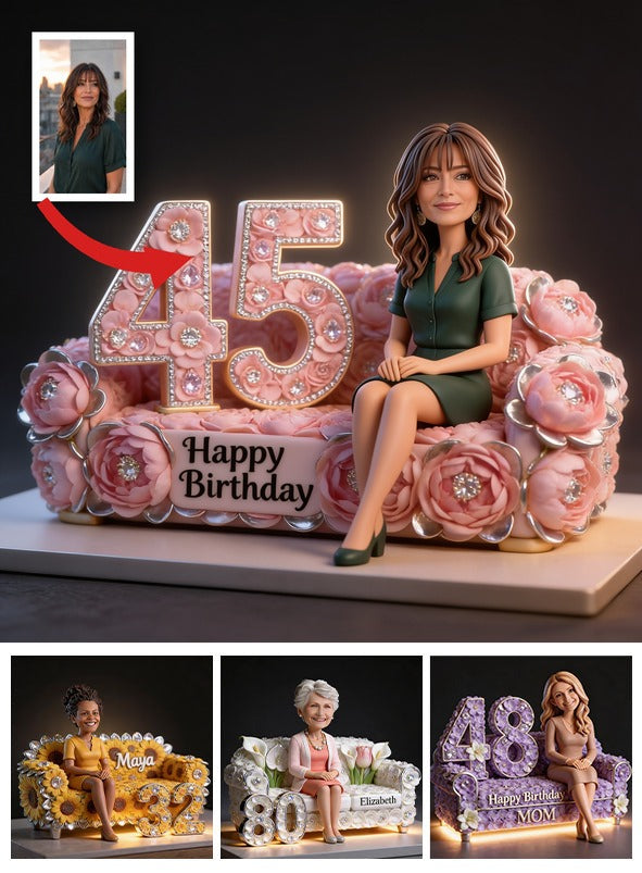 Personalized 45th Birthday Middle-Aged Latina Woman Custom Acrylic Plaque