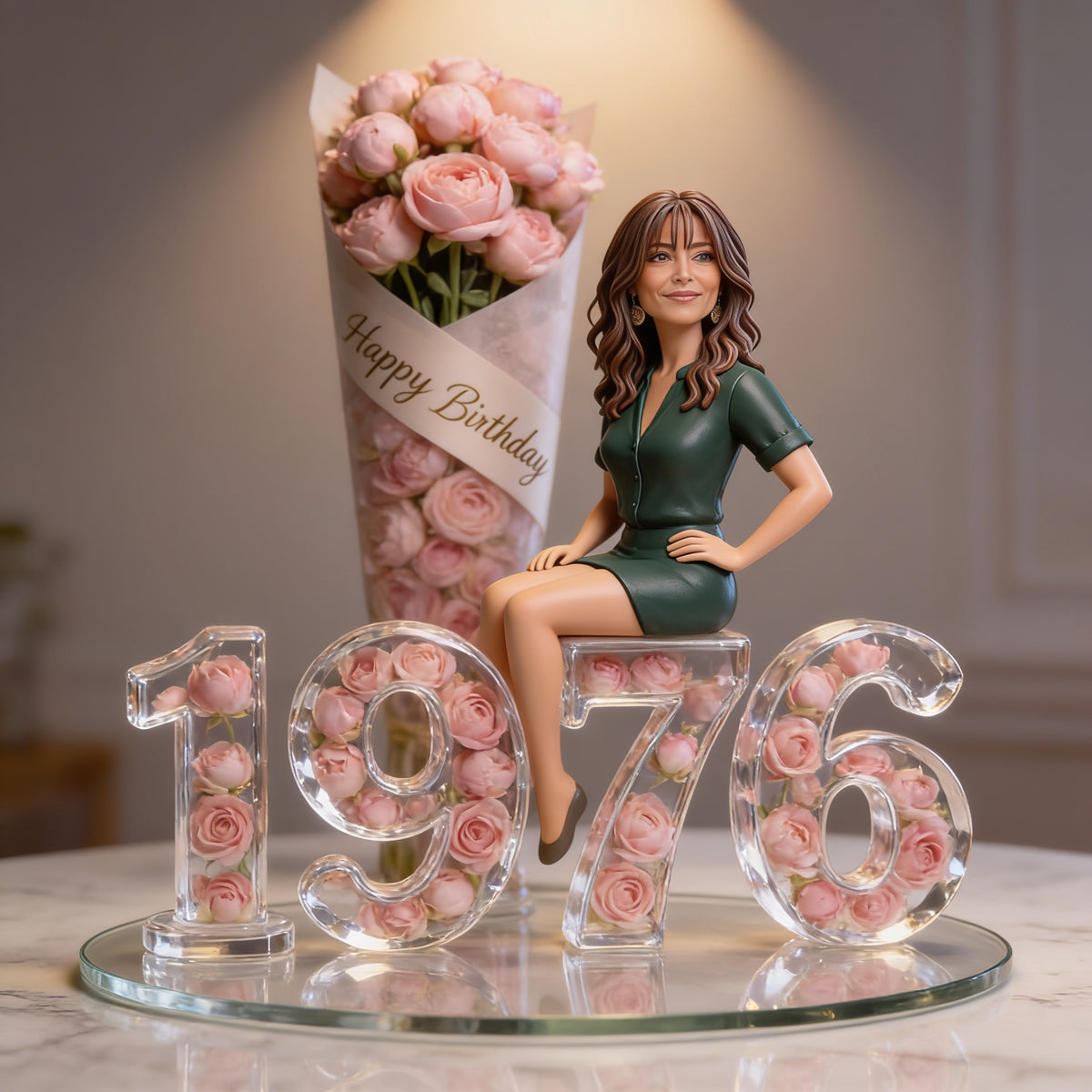 Personalized 50th Birthday Middle-Aged Latina Woman Custom Acrylic Plaque Gift For Her