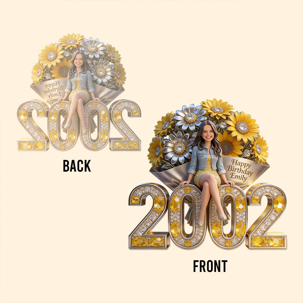 Personalized 25th Birthday Latina Woman Custom Shaped Acrylic Plaque Gift For Her