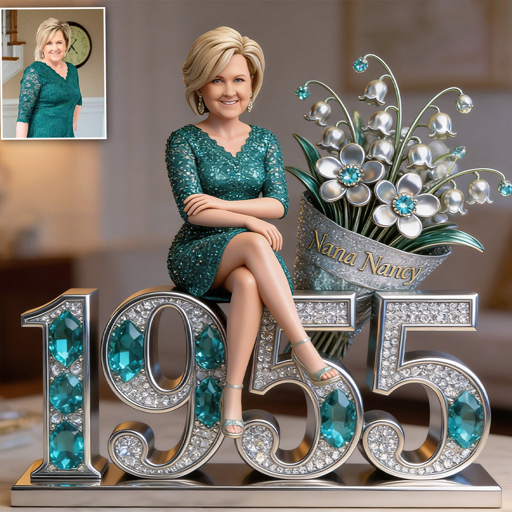 Personalized Birthday Little Girl Custom Shaped Acrylic Plaque Daughter Granddaughter Niece Gift
