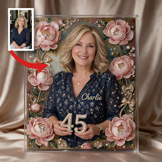 Kit de Décoration en Diamant Personnalisé pour le 45ème Anniversaire d'une Femme
