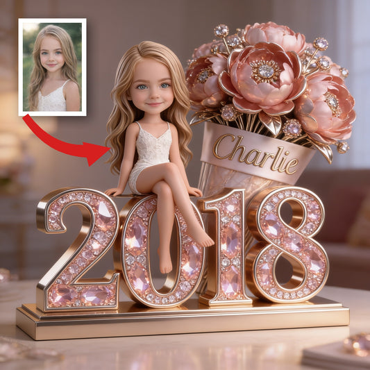 Plaque Acrylique Personnalisée Anniversaire Petite Fille Cadeau Fille Petite-Fille Nièce