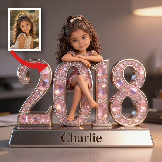 Plaque Acrylique Personnalisée Anniversaire Petite Fille Latina 2018